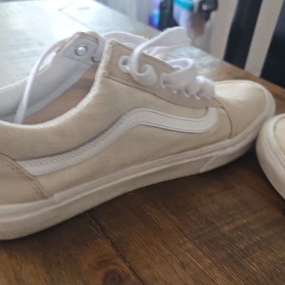 Vans Cream Canvas Sneakers - Picture 12 of 13